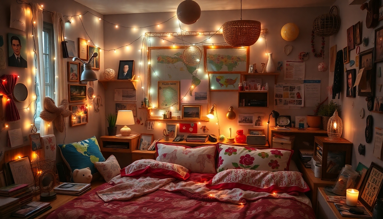 Artistic person's bedroom