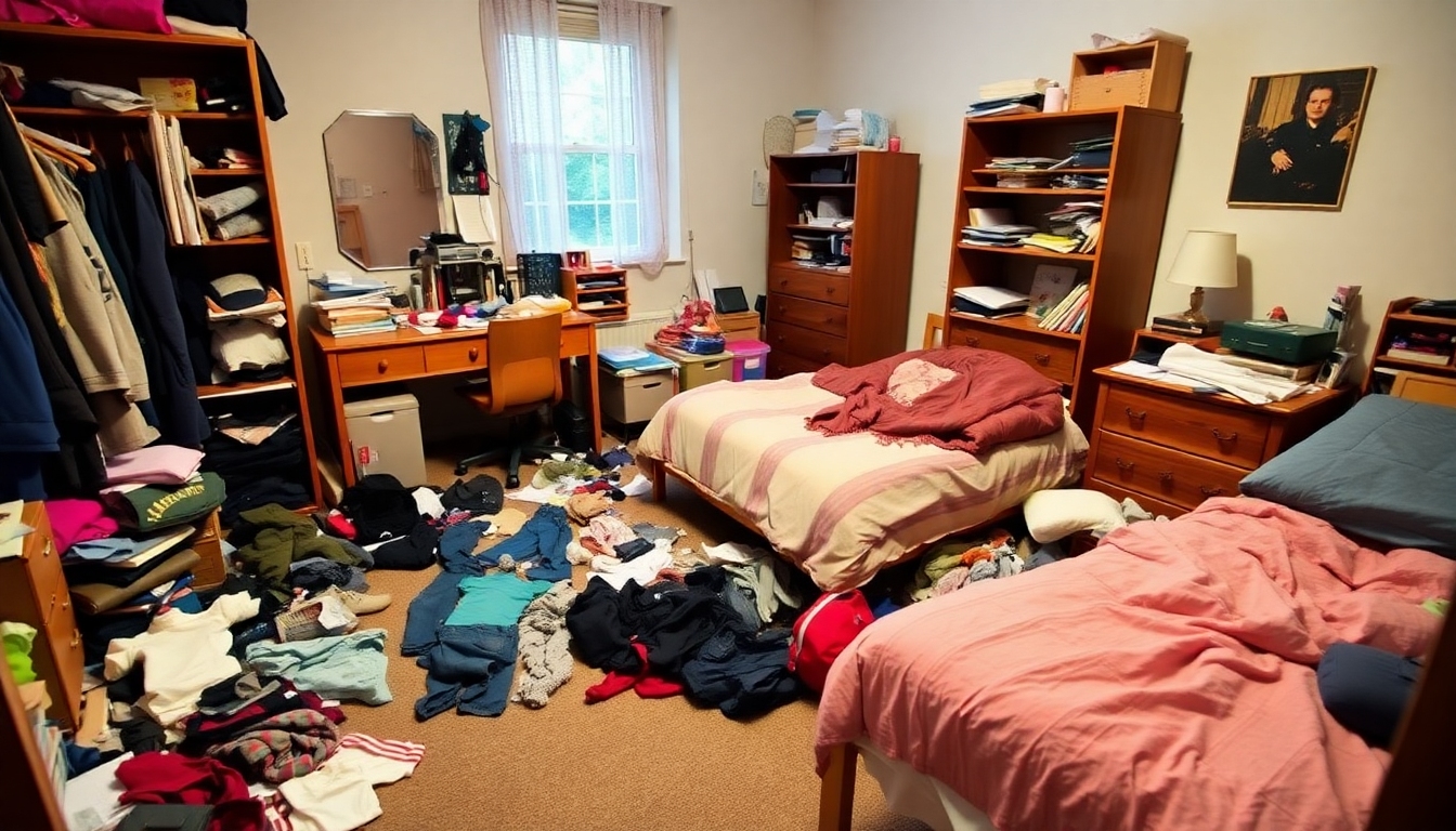 Very messy bedroom