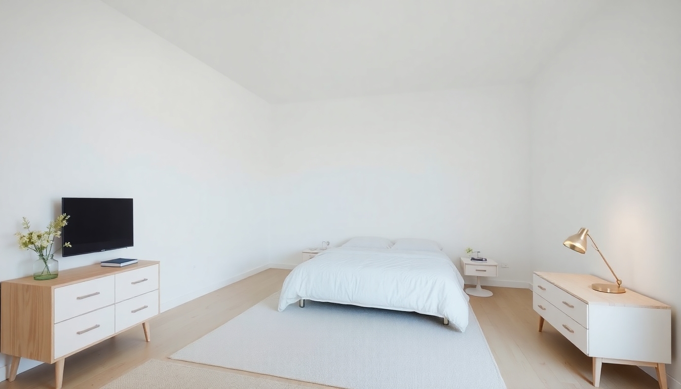 Extremely minimalist bedroom