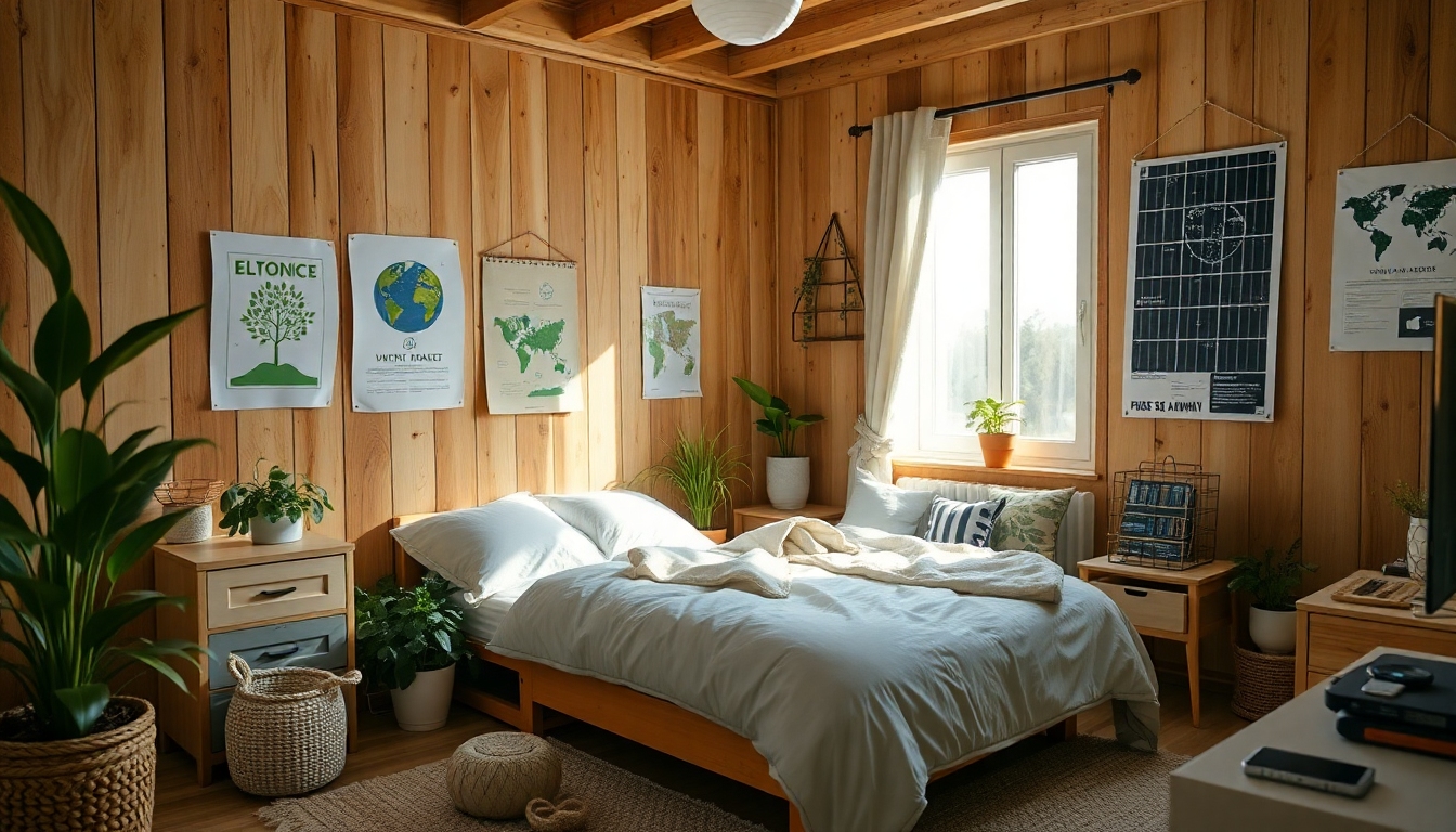 Sustainable and environmentally aware bedroom